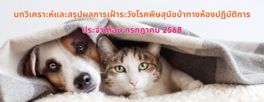 บทวิเคราะห์โรคพิษสุนัขบ้า เดือน กรกฎาคม 2568
