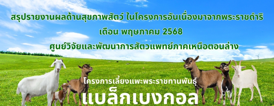 โครงการพระราชดำริ เดือน พฤษภาคม 2568